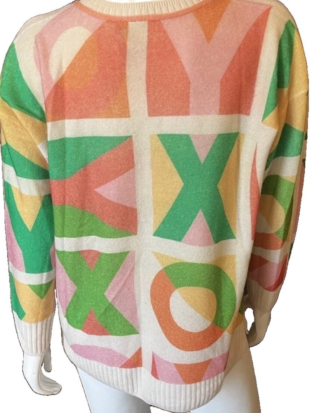 Pilcro cashmere multicolor Crewneck sweater size small - Picture 3 of 5